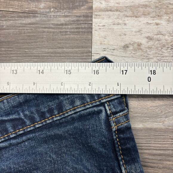 Levis 505 Medium Wash Blue Mens‎ 34x32 Regular Fit Straight Leg Jeans Red Tab - Picture 5 of 10